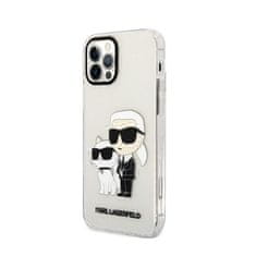 Karl Lagerfeld Karl Lagerfeld IML Glitter NFT Karl &amp; Choupette - Ohišje za iPhone 12 / iPhone 12 Pro (prozorno)