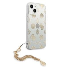 Guess Guess Peony Chain Handle - Ohišje za iPhone 13 (zlato)