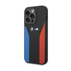 Bmw BMW Silicone Blue&Red Stripes M Collection - Etui iPhone 15 Pro (czarny)