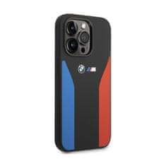 Bmw BMW Silicone Blue&Red Stripes M Collection - Etui iPhone 15 Pro (czarny)