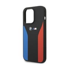 Bmw BMW Silicone Blue&Red Stripes M Collection - Etui iPhone 15 Pro (czarny)