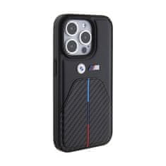 Bmw BMW Stamped Tricolor Stripe - Etui iPhone 15 Pro Max (czarny)