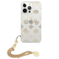 Guess Guess Peony Chain Handle - Ohišje za iPhone 13 Pro (zlato)