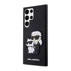 Karl Lagerfeld Karl Lagerfeld NFT Saffiano Karl &amp; Choupette - Ovitek za Samsung Galaxy S23 Ultra (črn)