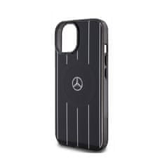 MERCEDES Mercedes Double Layer Crossed Lines MagSafe - Etui iPhone 15 (czarny)