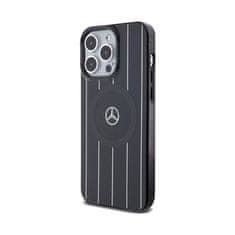 MERCEDES Mercedes Double Layer Crossed Lines MagSafe - Etui iPhone 15 Pro (czarny)