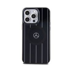 MERCEDES Mercedes Double Layer Crossed Lines MagSafe - Etui iPhone 15 Pro (czarny)