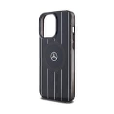 MERCEDES Mercedes Double Layer Crossed Lines MagSafe - Etui iPhone 15 Pro (czarny)