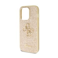 Guess Ohišje Guess Glitter Script Big 4G - iPhone 14 Pro Max (zlato)