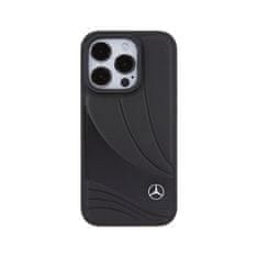 MERCEDES Mercedes Leather Wave Pattern - Etui iPhone 15 Pro (czarny)