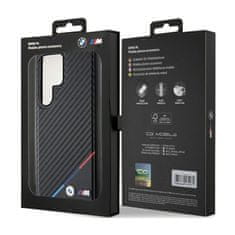 Bmw BMW Carbon Tricolor Line MagSafe - Ohišje za Samsung Galaxy S24 Ultra (črno)