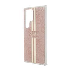 Guess Guess IML 4G Gold Stripe - Ohišje za Samsung Galaxy S24 Ultra (roza)