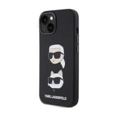 Karl Lagerfeld Karl Lagerfeld Silicone Karl & Choupette Heads - Etui iPhone 15 (czarny)