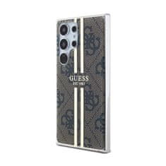 Guess Guess IML 4G Gold Stripe - Ohišje za Samsung Galaxy S24 Ultra (rjavo)