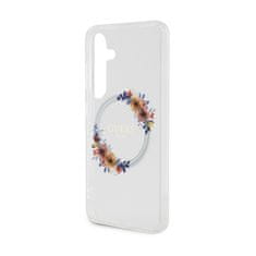 Guess Guess IML Flowers Wreath MagSafe - ovitek za Samsung Galaxy S24 (prozoren)