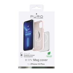 Puro PURO ICON MAG - Ohišje MagSafe za iPhone 14 Plus (prašno roza)