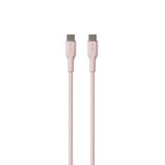 Puro PURO ICON Soft Cable - kabel USB-C do USB-C 1,5 m (prašno roza)