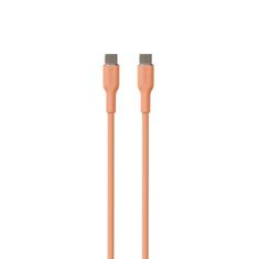 Puro PURO ICON Mehki kabel - USB-C do USB-C 1,5 m (marelična)