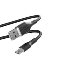 Puro PURO ICON Soft Cable - kabel USB-A do USB-C 1,5 m (črn)