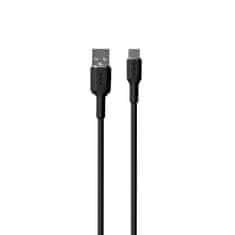 Puro PURO ICON Soft Cable - kabel USB-A do USB-C 1,5 m (črn)