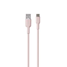 Puro PURO ICON Soft Cable - kabel USB-A do USB-C 1,5 m (prašno roza)