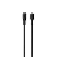 Puro PURO ICON Soft Cable - kabel USB-C do Lightning s certifikatom MFi 1,5 m (črn)