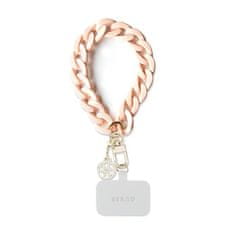 Guess Guess Universal Big Hand Strap Acrylic 4G Charm - Univerzalni trak za telefon (Roza)