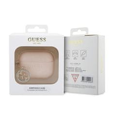 Guess Guess 3D gumijast 4G diamantni okras - etui za AirPods Pro 2 (roza)