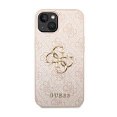 Guess Guess 4G Big Metal Logo - Ohišje za iPhone 15 Plus (roza)