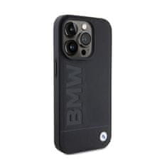 Bmw BMW Usnjeno ohišje Hot Stamp MagSafe - iPhone 15 Pro Max (črno)