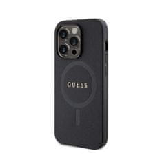 Guess Guess Saffiano MagSafe - Ohišje za iPhone 15 Pro Max (črno)