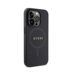 Guess Guess Saffiano MagSafe - Ohišje za iPhone 15 Pro Max (črno)