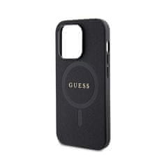 Guess Guess Saffiano MagSafe - Ohišje za iPhone 15 Pro Max (črno)