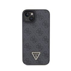 Guess Guess usnje 4G Triangle Strass - Ohišje za iPhone 15 (črno)