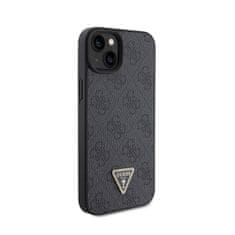 Guess Guess usnje 4G Triangle Strass - Ohišje za iPhone 15 (črno)