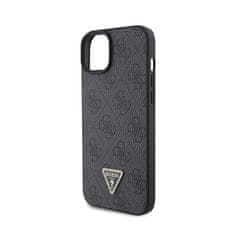 Guess Guess usnje 4G Triangle Strass - Ohišje za iPhone 15 (črno)