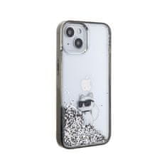 Karl Lagerfeld Karl Lagerfeld Liquid Glitter Choupette - ohišje za iPhone 15 (prozorno)