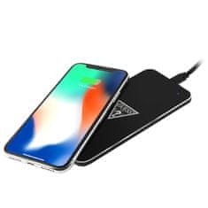 Guess Guess Wireless Charging Base - Univerzalni brezžični induktivni polnilnik, 5 W, 1 A (črn)