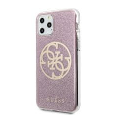 Guess Guess Circle Glitter 4G - Ohišje za iPhone 11 Pro (roza)