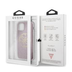 Guess Guess Circle Glitter 4G - Ohišje za iPhone 11 Pro (roza)