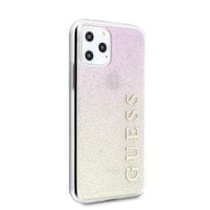 Guess Guess Glitter Gradient - Ohišje za iPhone 11 Pro Max (zlato/rožnato)