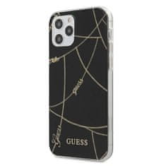 Guess Guess Zlata veriga - Ohišje za iPhone 12 Pro Max (črno)