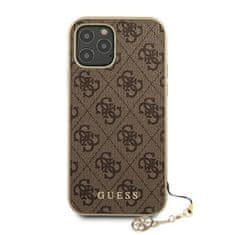 Guess Kolekcija Guess 4G Charms - Ohišje za iPhone 12 Pro Max (rjavo)