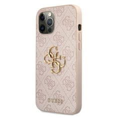 Guess Guess 4G Big Metal Logo - Ohišje za iPhone 12 / iPhone 12 Pro (roza)