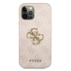 Guess Guess 4G Big Metal Logo - Ohišje za iPhone 12 / iPhone 12 Pro (roza)