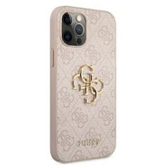 Guess Guess 4G Big Metal Logo - Ohišje za iPhone 12 / iPhone 12 Pro (roza)