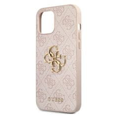 Guess Guess 4G Big Metal Logo - Ohišje za iPhone 12 / iPhone 12 Pro (roza)