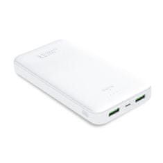 Puro PURO White Fast Charger Power Bank - Napajalna banka za pametne telefone in tablične računalnike 20000 mAh, 2xUSB-A + 1xUSB-C (bela)