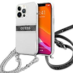 Guess Guess 4G Silver Stripe Crossbody - Ohišje za iPhone 13 Pro Max