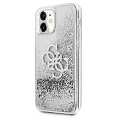 Guess Guess Liquid Glitter 4G Big Logo - ohišje za iPhone 11 (srebrno)